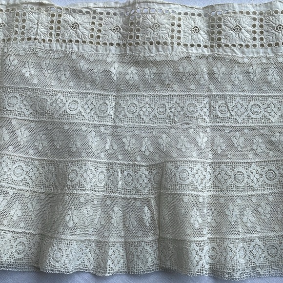 Antique Edwardian/Victorian patterned lace for skirt/dress hem - Picture 8 of 12